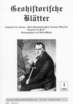 Titelblatt "Geohistorische Blätter", 1/2001